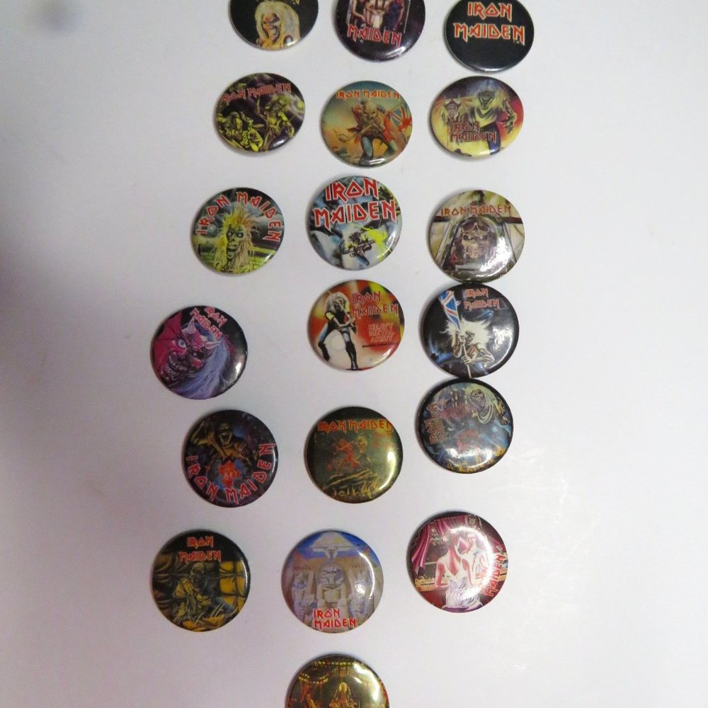 Vintage Iron Maiden Pins